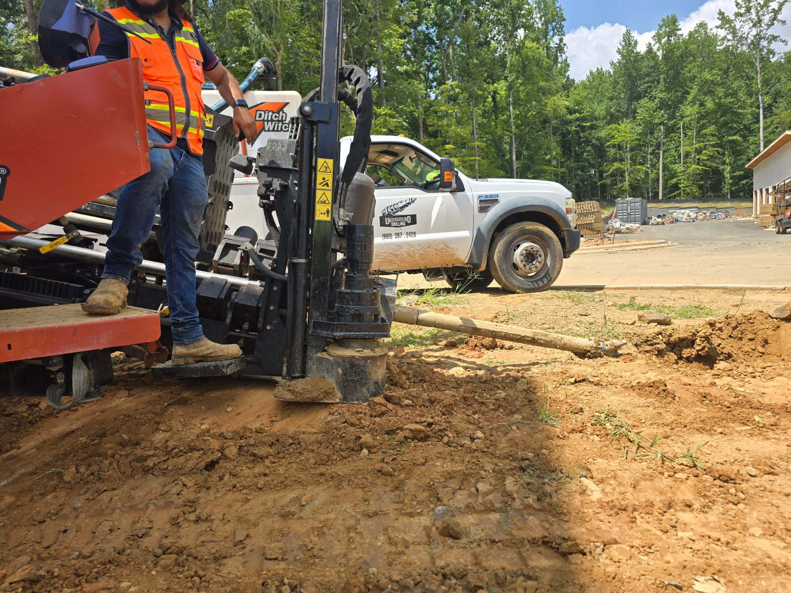 underground drilling truck.